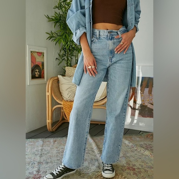 Levi’s High Waisted Straight Jean Women’s 28 Blue - Picture 9 of 10